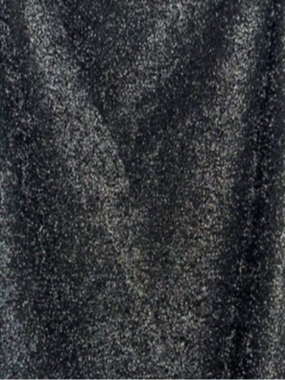 Glitter Slip Mini Dress in Sparkling Black